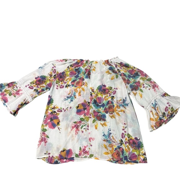 Spence blouse with a floral pattern Size 1X - Picture 3 of 5